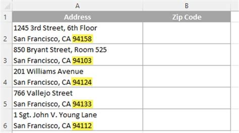 find city and zip code by address.